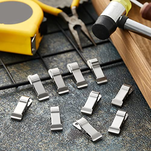 Shimeyao 10 Pcs Metal Mini Clamps Mini Spring Clamp, Silver - color: Silver