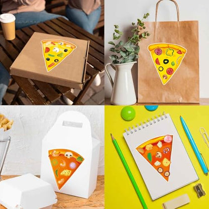 Make a Pizza Stickers for Kids, Make Your Own Stickers,Fast Food Sticker - style: Pizza
