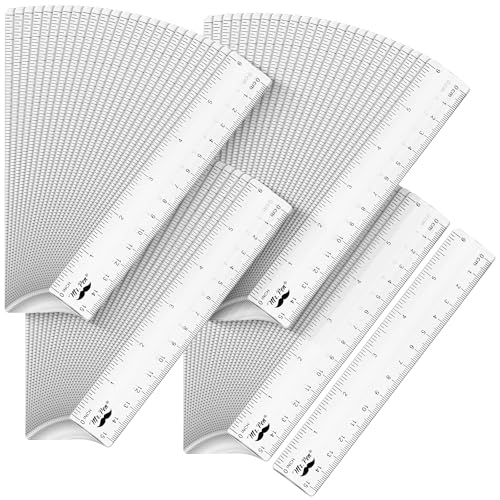 Mr. Pen- Bulk Plastic Rulers, 6 Inch, 100 Pack, Easy-to-Read Markings - color: Clear, size: 100 Pack 6 Inch