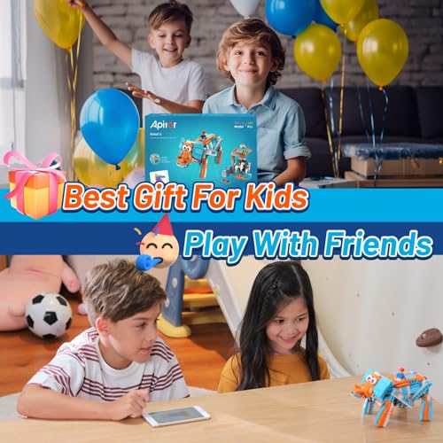 Apitor Robot S Robot Building Kit, 10 in 1 Programmable APP RC Airplane Robotics Coding Kit, Includes Large Storage Organizer with Sorting Plate, Birthday Gifts for Boys Girls Aged 7-12 (389 Pcs) - style: Robot S(Storage)