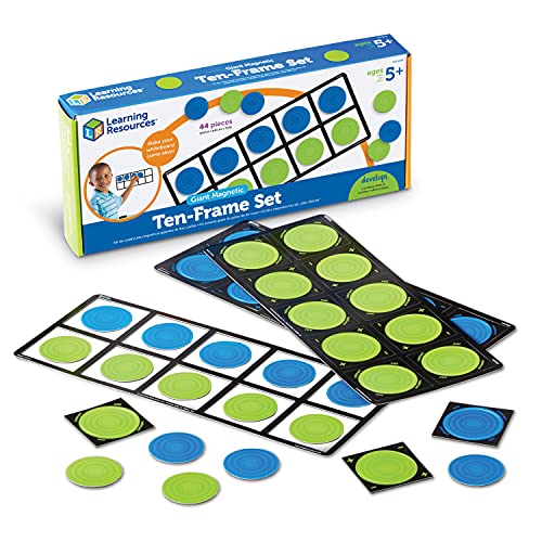 Learning Resources Giant Magnetic Ten Frame Set - style: GIANT MAGNETIC TEN-FRAME SET