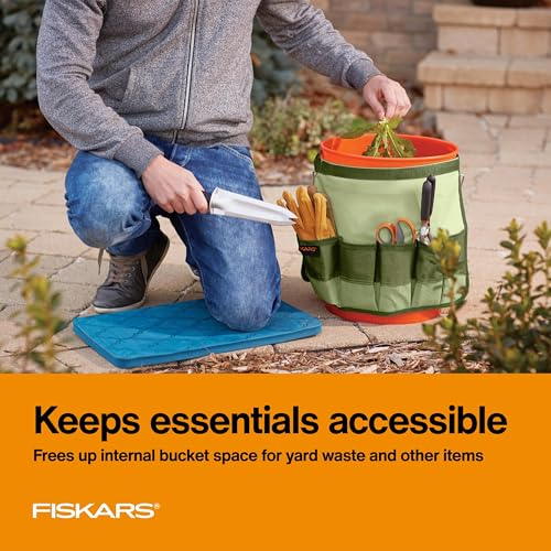 Fiskars 5 Gallon Garden Tool Bucket Caddy, Bucket & Tools Not Included - size: 1 Count (Pack of 1)