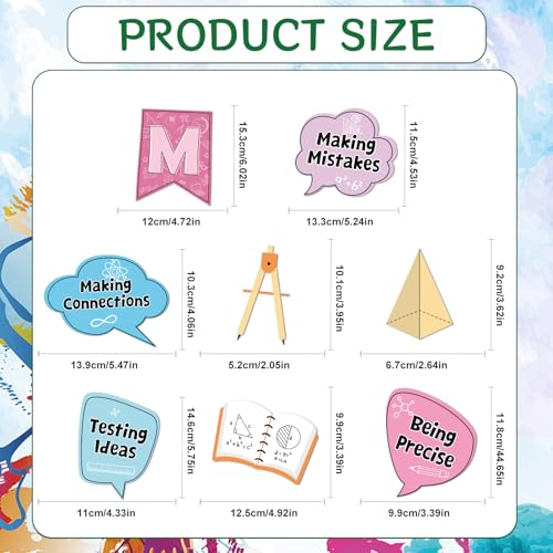 Math Talk Bulletin Board Decorations Math Classroom Decorations Set - color: Math