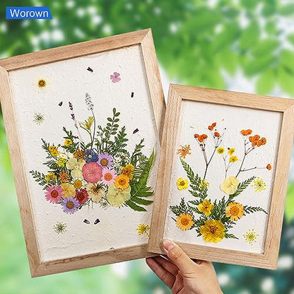 Worown A7 Wooden Paper Making Screen Kit, Mould and Deckle for Paper Making, PaperMaking Frames for DIY (3" x 4") - size: A7