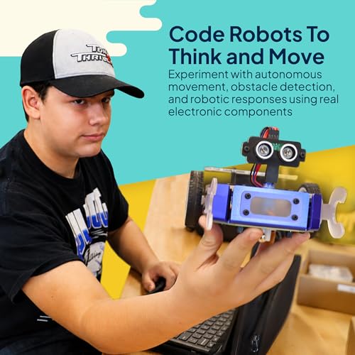 TinkRbot AI Robot Building Kit, Coding STEM Robotics Kit 12+