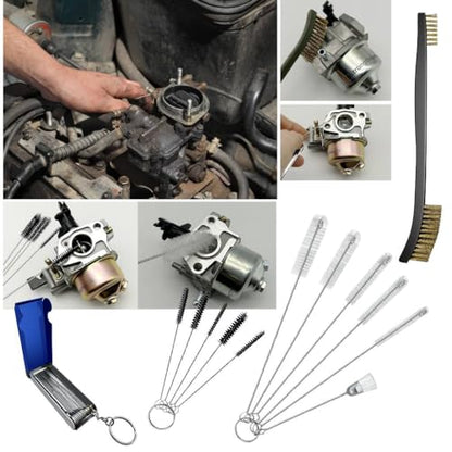 Strongthium Carburetor Cleaning Kit Carb Brushes Tools Needle Set