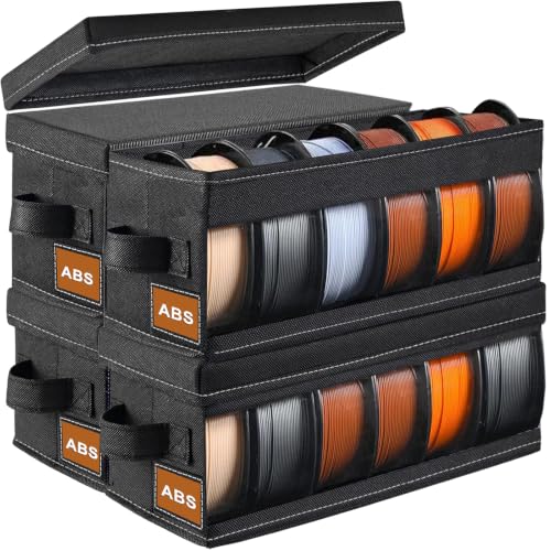 4-Pack 3D Printer Filament Storage Box - size: 4 Pack