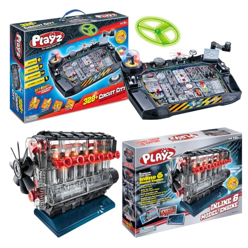 Playz Saver Bundle: Advanced Circuit kit with Inline 6 Engine kit