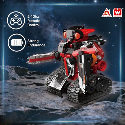 4-in-1 RC Robot Building Kit, STEM Robotics for Kids Ages 8-12, 533 PCS