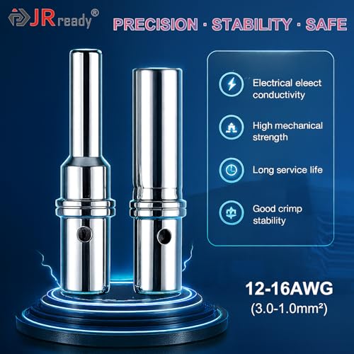 JRready ST6338 Deutsch DTHD 1 Pin Connector Kit, Size 12 Solid Contacts - size: DTHD Kit (41pcs)