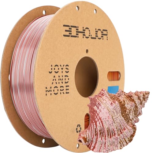 3DHoJor Silk PLA Filament 1.75mm Gold Silver Copper Triple Color PLA 3D Printer Filament 3 in 1 Coextrusion 1KG Spool(2.2lbs) 3D Printing Filament Dimensional Accuracy +/- 0.03mm - color: Gold Silver Copper