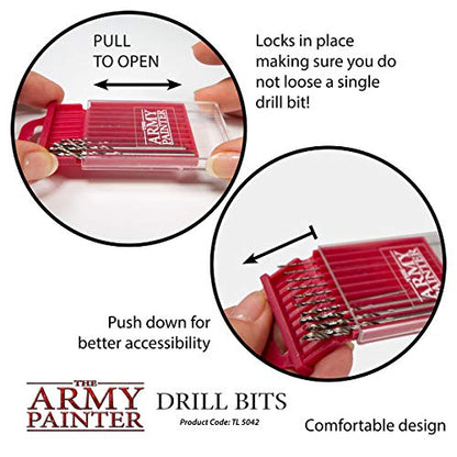 The Army Painter, Miniature & Model Drill bits, Three Bits 0,7x3mm - color: Drill Bit Set