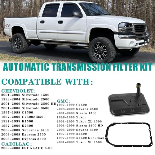 4L80E Automatic Transmission Filter Kit Fit for 97-09 Chevy GMC