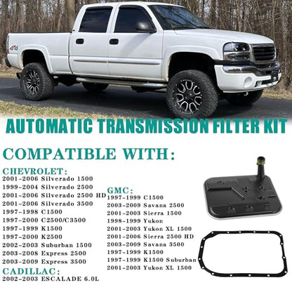 4L80E Automatic Transmission Filter Kit Fit for 97-09 Chevy GMC