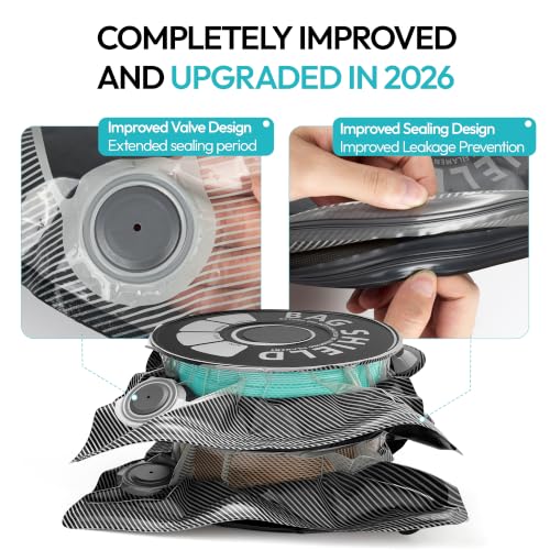2026 Upgraded 3D Printer Filament Vacuum Storage Bags Kit with Auto Pump - size: 30 Bags + Electric Pump