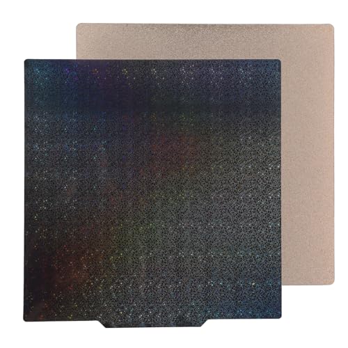 BORDSTRACT Double-Sided Build Plate, PEY Starry Sky + PEI Textured Spring Steel 235x235mm Without Soft Magnetic Base, Printing Platform for K1/K1 Max Model 3D Printer - style: PEI spray + PEY starry sky 235*235mm