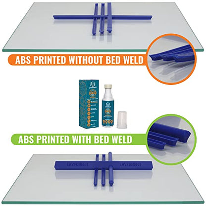 3D Printer Adhesive Glue Bed Weld Original, Strong Grip Reduces Warping