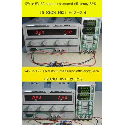 3PCS DC-DC Buck Converter XL4015 Step-Down Module Max 5A 75W Adjustable 4-38V to 1.25-36V Power Supply High Efficiency Voltage Regulator Module Electronic Integrated Circuits