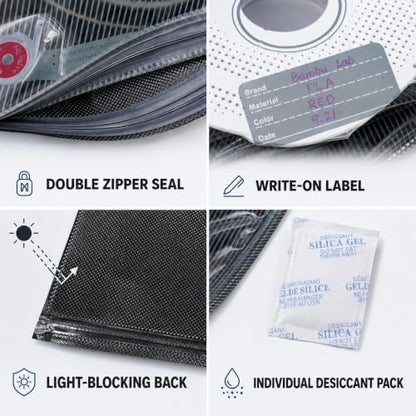 25-Pack 3D Printer Filament Storage Bags Kit with USB Vacuum Pump