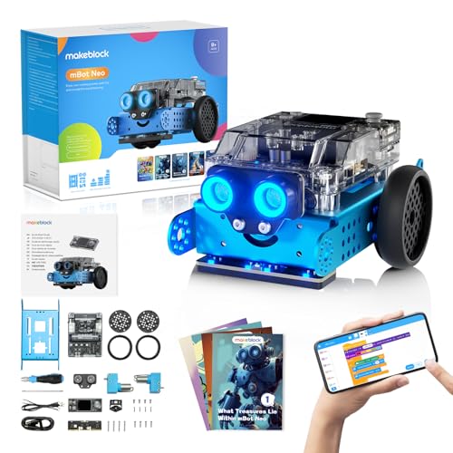 Makeblock mBot2 Coding Robot for Kids, Code Learning Support Scratch & Python Programming, Robotics Kit for Kids Ages 8-14 and up, Building STEM Robot Toys Gifts for Boys Girls - size: Set of 1