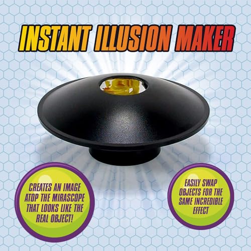 Toysmith 3-D Mirascope Hologram Image Maker STEM Toy, Black, 6 inches