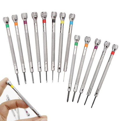 13 Pcs Micro Precision Watch Screwdriver, BetterJonny 0.6-2.0 mm,1.2-2.0mm Precision Jewelers Screwdriver Set Professional Watchmaker Screwdriver Tools for Repair Watch and Replace Batteries