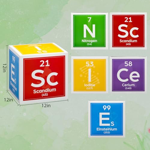 Ctosree 5 Pcs 12 Inches Large Science Party Decorations, Bright - color: Bright, style: Science