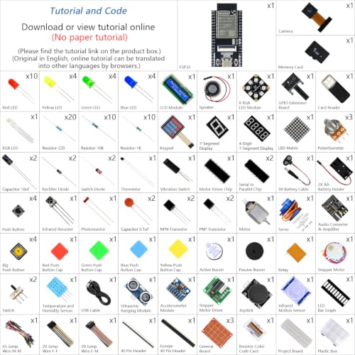 Freenove ESP32 Kit ESP32 Camera Board Ultimate Starter Kit