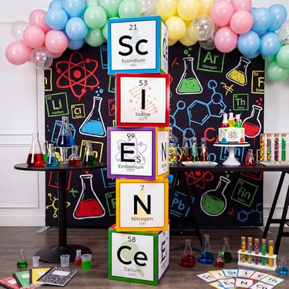 Ctosree 5 Pcs 12 Inches Large Science Party Decorations, Vivid - color: Vivid, style: Science