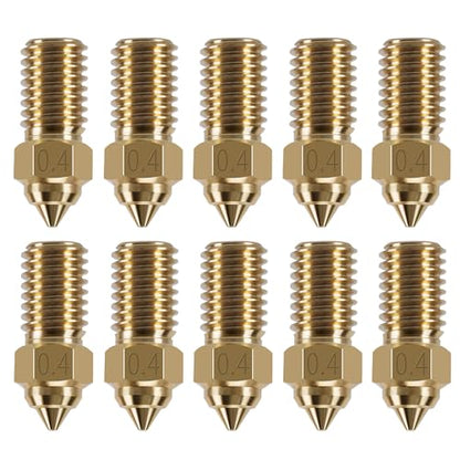 10 PCS 0.4MM Neptune 4/Neptune 4 Pro Brass Nozzle Kit - size: 10 PCS