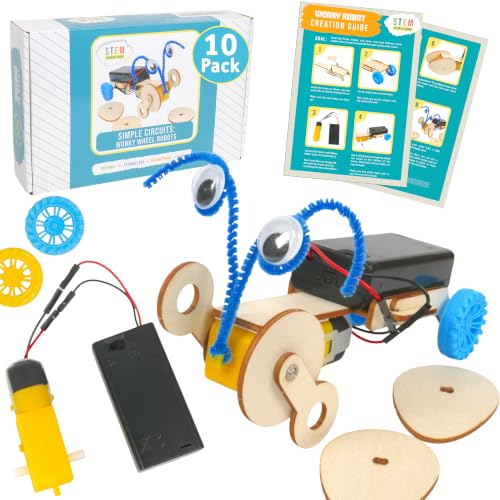 Classroom Robot Kit, 10 Pack Simple Circuits STEM Project