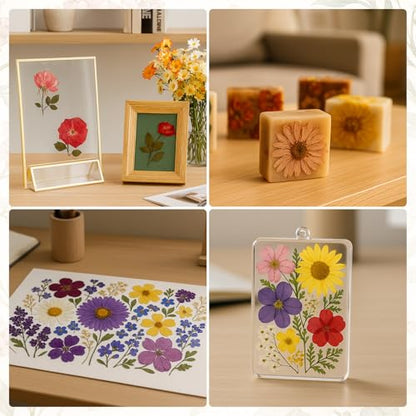 MeRGBWLife Large Bamboo Flower Press Kit – 6 Layers, 11"x7" Even Pressure Plant Press for Adults, DIY Flower & Leaf Preservation for Arts, Crafts, and Dried Plant Projects - size: 11"x7"