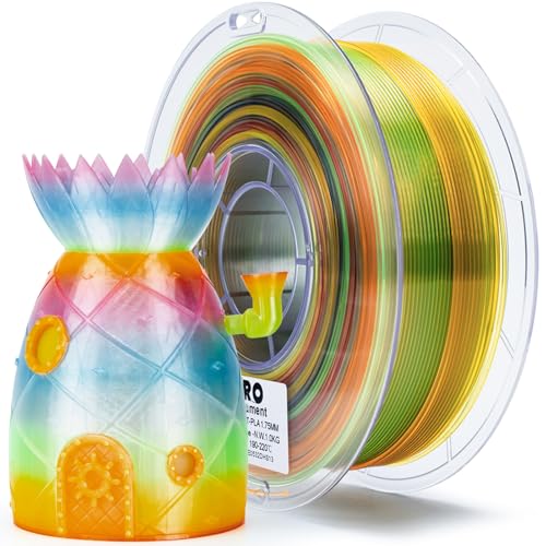 ZIRO Fast Color Change PLA, Transluent Filament 1.75mm, Crystal Sunshine - color: Cyrstal Sunshine