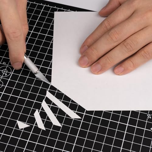 DIYSELF 9in×12in Self Healing Cutting Mat, A4 Quilting Craft Mat for Sewing - color: Black, size: 12"L x 9"W