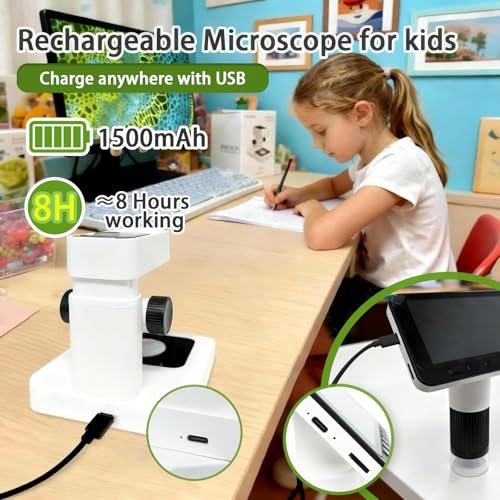 HoverBots Digital Microscope for Kids with 32 GB TF Card