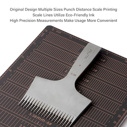 WUTA 8mm Thicken Cutting Mat Self Healing Cutting Mat, A5 Punching Board, Engraving Pad, Carving Knife Plate DIY Leather Craft Tools for Handcraft Project (8.6x5.9inch) - size: 8.6"L x 5.9"W