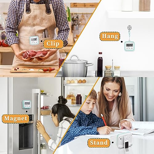 Timer, Kitchen Timers for Cooking Classroom Timer for Kids Teachers Digital Magnetic Timers 2 Pack, Blue - color: Blue