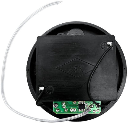 Three/3X AA Round Panel Mount Recessed Battery Holder Case Box 2.4V/3V with Repeating 8 Hour Timer Power Switch & Bare Wire Ends