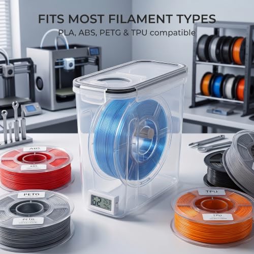 Filament Storage Box 6 Pack, Airtight 3D Printer Filament Container