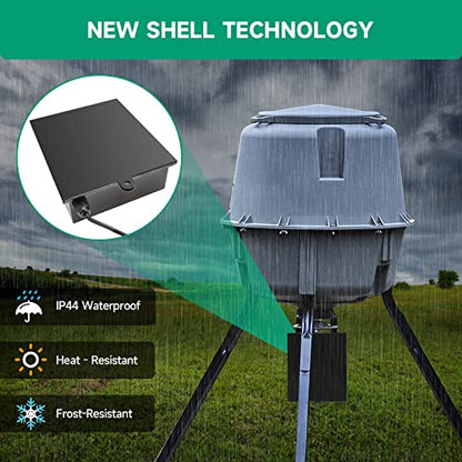 Briidea Battery Box Apply to Deer Feeders, Door Openers or Vehicular Swing Gates, Durable and Weatherproof - style: 12V