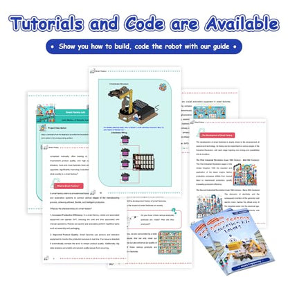 ACEBOTT 3-in-1 ESP32 IoT Control Smart Factory Starter Kit, Electronics Programming Kit Compatible with Arduino Scratch Online Tutorials, School DIY Education Solution Series STEAM Set for Teens 12+ - color: Gold