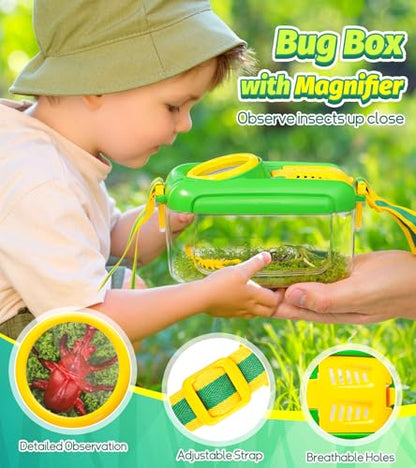 17 PCS Bug Catching Kit Bug Catcher for Kids, Princess Dress Up Shoes Set