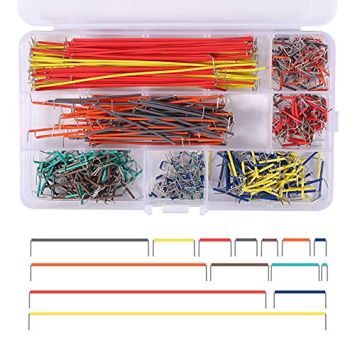 560PCS Jumper Wire Kit,14 Lengths Assorted Preformed Jumper Wire for Breadboard Prototyping Solder Circuits with Box