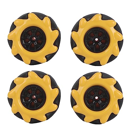 Wheel Robot Mecanum Wheel Smart Robot Car Parts Accessories Directional DIY Toy Components 48mm (Two Pairs)