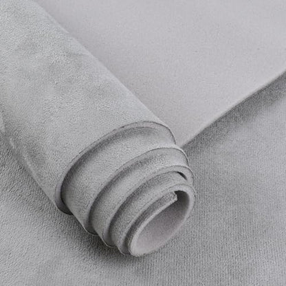 Gray Suede Headliner Fabric - 120" L × 60" W Auto Head Liners, Fabric Tube Packaging with Foam Backing for Cars, Trucks, SUVs, RVs, Boats - Home Repair/DIY Headliner Material - color: Gray, size: 120"L×60"W