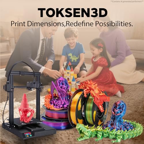 Silk Dual Color Blue Red PLA 1.75mm 1kg Shiny 3D Printer Filament FDM AMS - color: A_pla-2ssc-02 Silk Blue+red