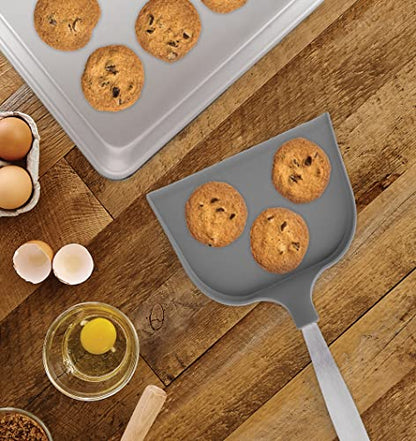 Mrs. Anderson’s Baking Jumbo Cookie Spatula, 18/8 Stainless Steel and Nylon, Over 6-Inches Wide - size: Jumbo 6-Inch Wide, Silicone