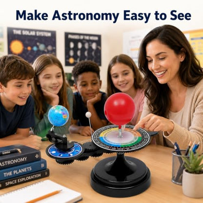 Sun Earth Moon Orbit Model Kit for Classroom Astronomy -Globe