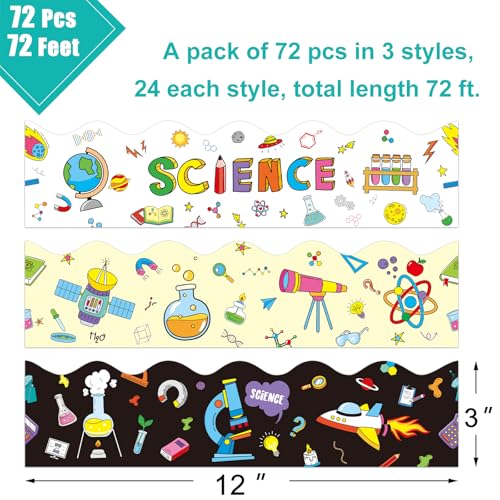 72 Feet Science Lab Bulletin Board Borders for Science Classroom Décor Back to School Lab Office Decorations