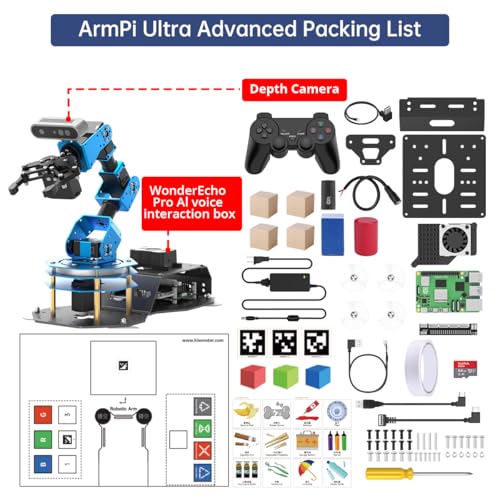 Hiwonder ROS2 Robotic Arm ChatGPT Large AI Models AI Vision Voice Control